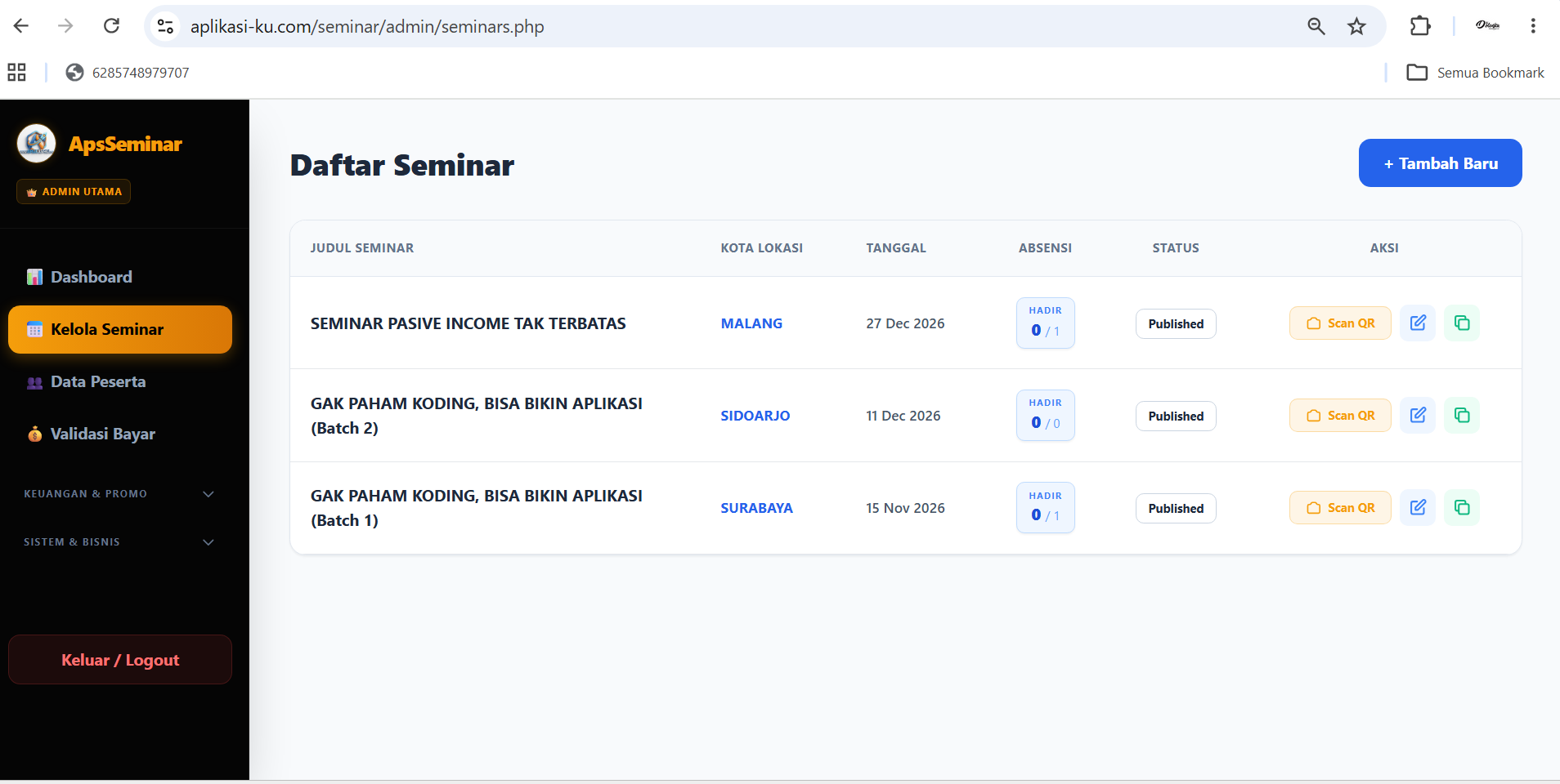 Screenshot Aplikasi