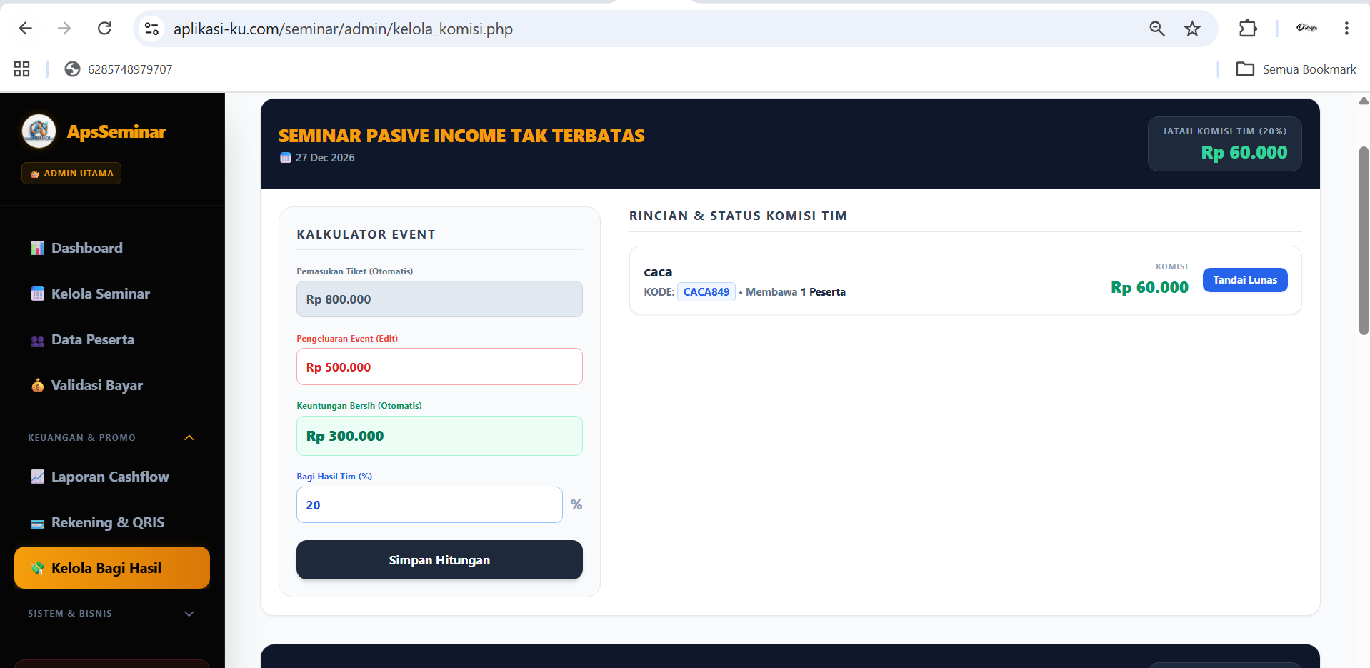 Screenshot Aplikasi