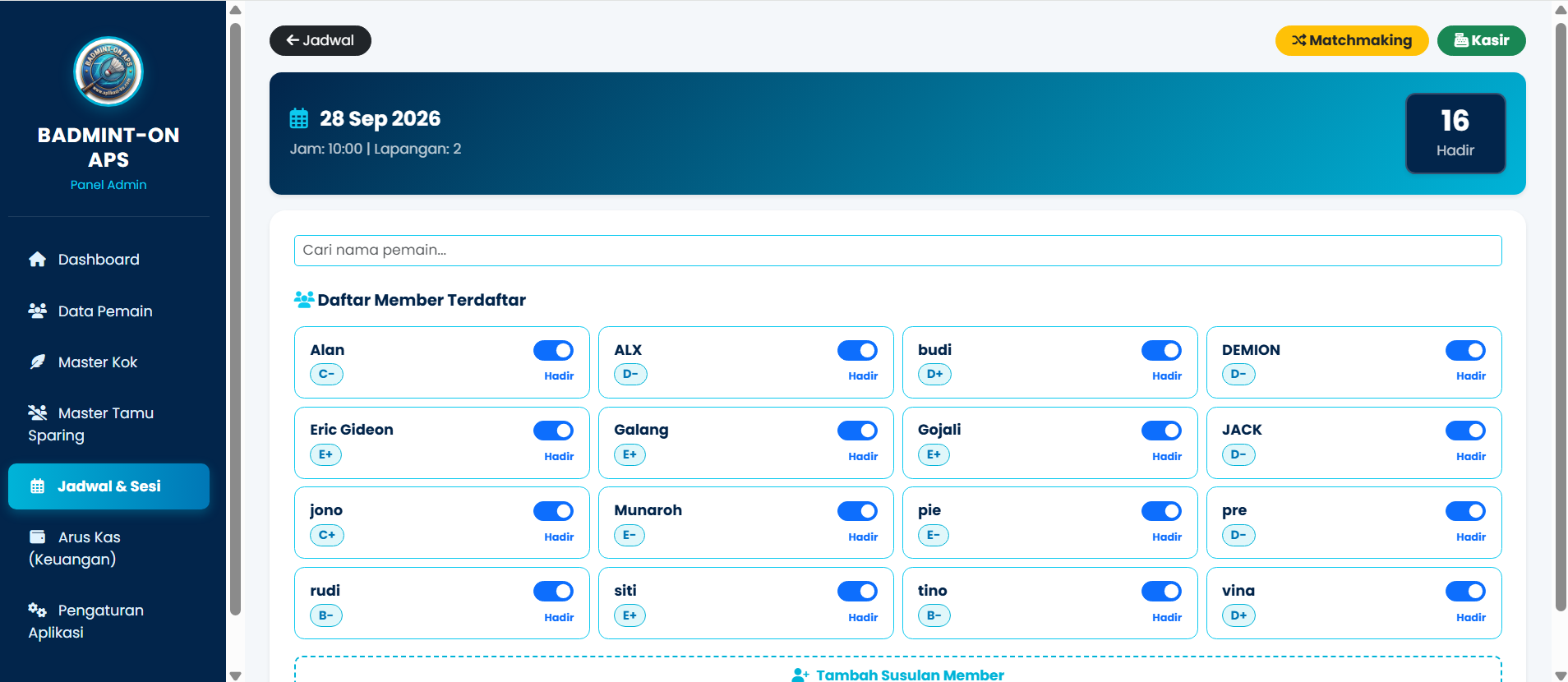 Screenshot Aplikasi