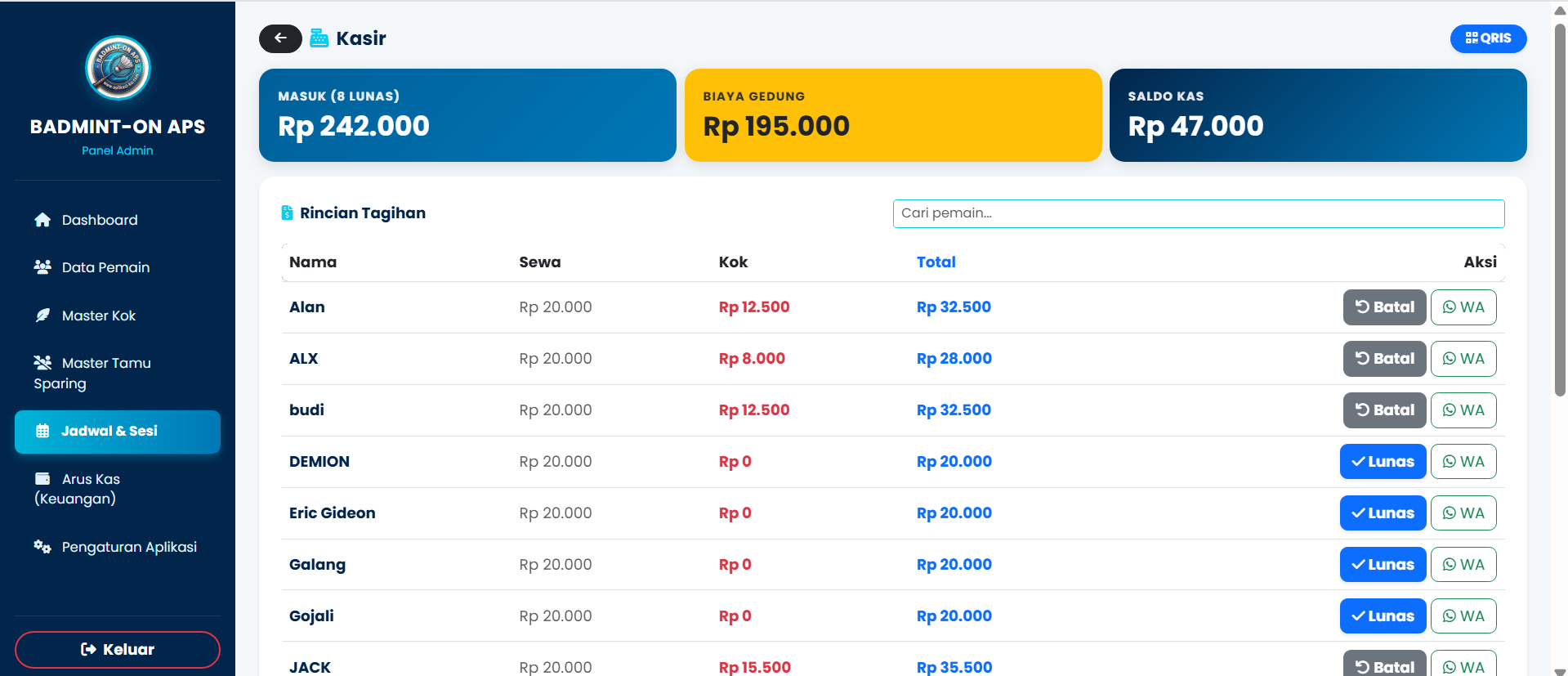 Screenshot Aplikasi